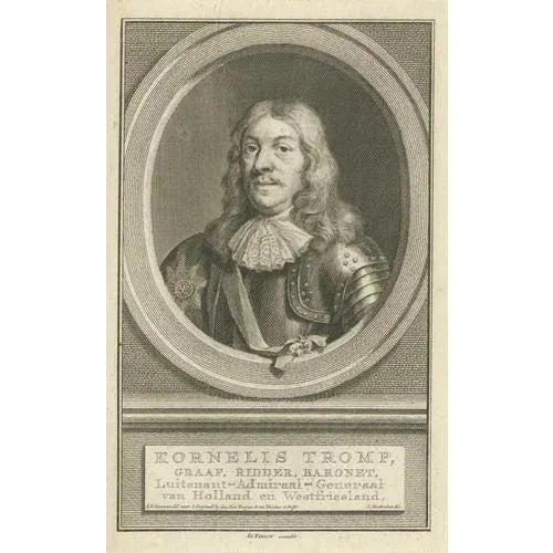 Dutch Naval Portraits, 1700, Paper, Set of 3 For Sale - Image 5 of 10