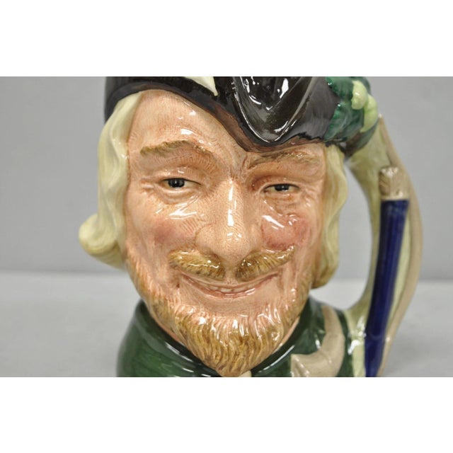 Classical Roman Vintage 1959 Royal Doulton Robin Hood D6527 Porcelain Toby Character Jug Mug For Sale - Image 3 of 12