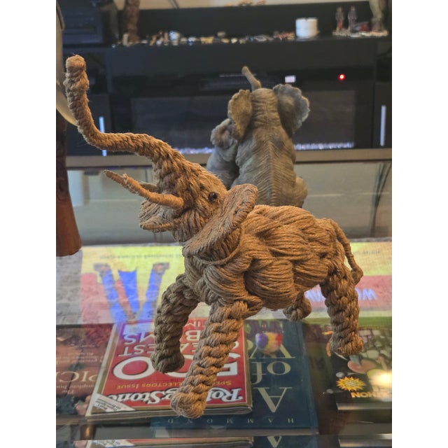 Mid-Century Modern Mid-Century Jute Rope Art For Sale - Image 3 of 3