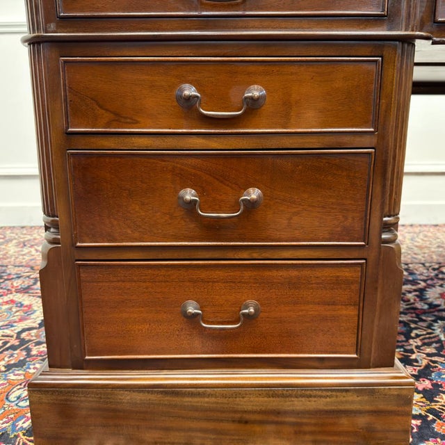 Large Classic English Partnerdesk For Sale - Image 12 of 18