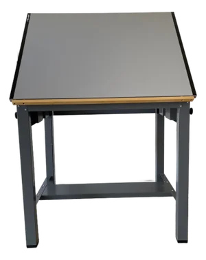 Mayline Ranger Steel Four Post Drafting Table-Vintage Modern Adjustable Desk