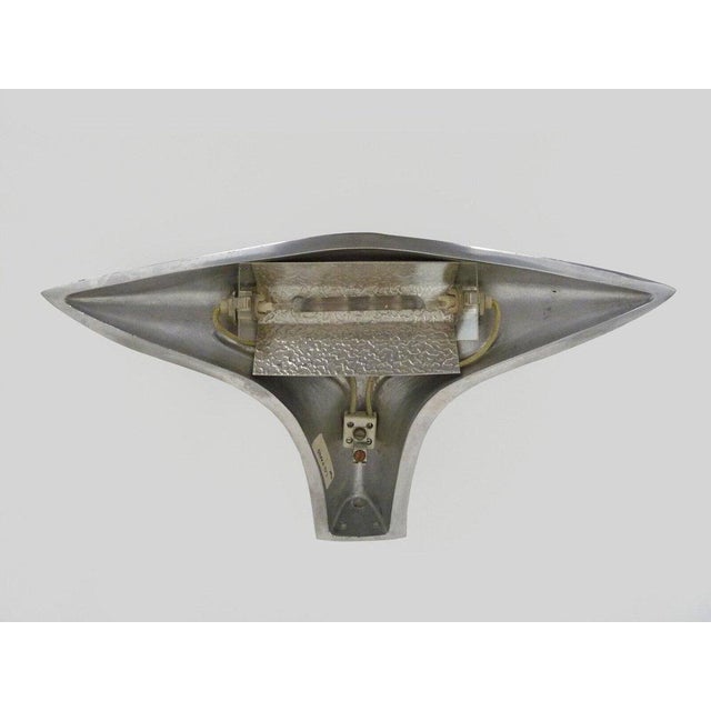 1980s America Cup Cast Aluminum Wall Lamp by Lucien Gau For Sale - Image 9 of 10