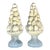 Vintage Regency Cast Concrete Fruit Topiary - a Pair For Sale