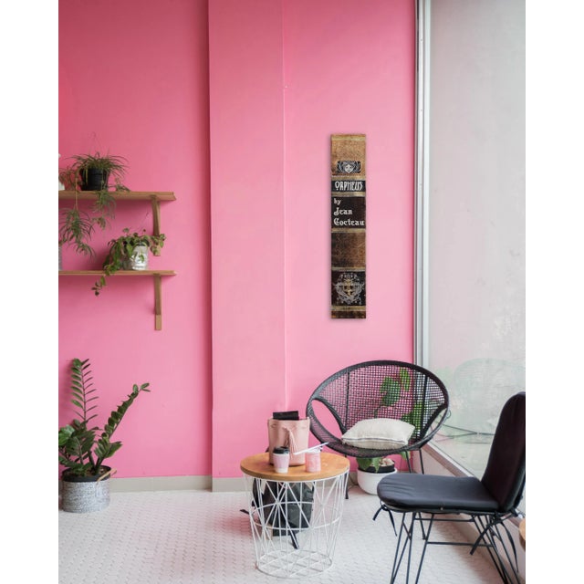 Brown "Orpheus" Book Spine Contemporary Acrylic Painting by Carl Smith For Sale - Image 8 of 9