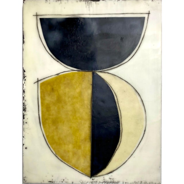 "My Favorite Story" by Gina Cochran Encaustic Collage Installation - 9 Panels For Sale - Image 6 of 10