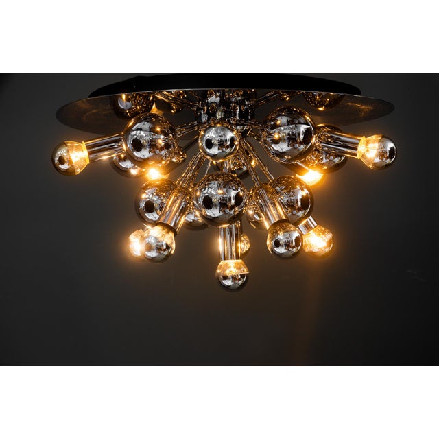 Large Flushmount in Chrome from Cosack Leuchten, 1970s For Sale - Image 13 of 15