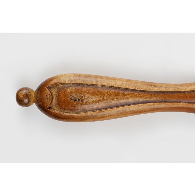 Wooden Hand-Held Mirror, France, 1950s For Sale - Image 9 of 11