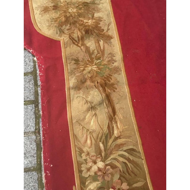 Antique French Handwoven Aubusson Tapestry for Valance, 1890s For Sale - Image 9 of 18