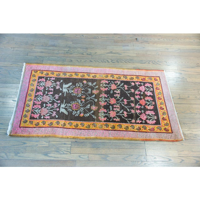 Asian Antique Early 20th Century Central Asian Khotan Rug For Sale - Image 3 of 13