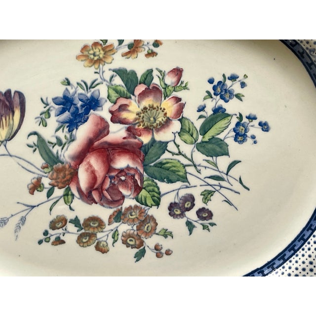 19th C. English Cauldon Transferware Platter For Sale In New York - Image 6 of 9