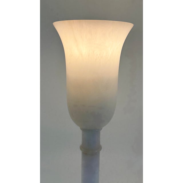 1920s Alabaster Urn Lamp For Sale - Image 5 of 11