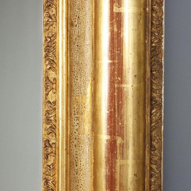 Golden Gilded Wooden Mirror For Sale - Image 9 of 14