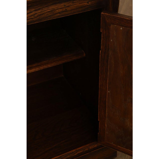 Brown Jamestown Lounge Co. Colonnade Collection Vintage Sculpted Oak Long Credenza For Sale - Image 8 of 18