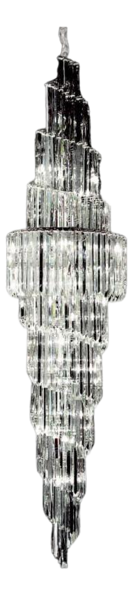 20 Light Chandelier in Polished Chrome and Crystal by Aggiolight