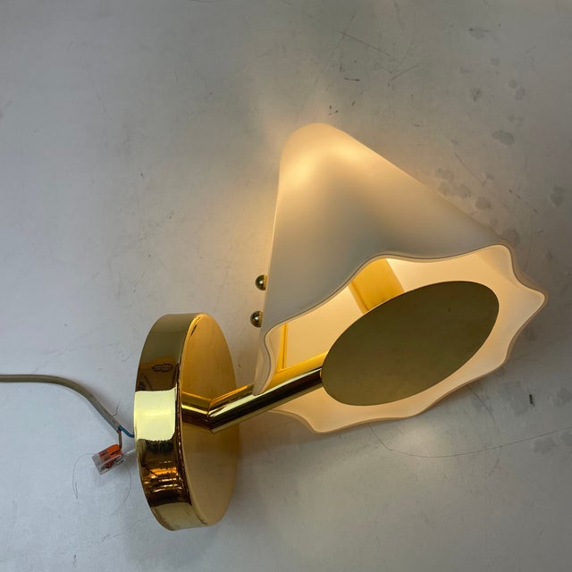 Metal Murano Glass Wall Lamps, Italy, 1980s, Set of 2 For Sale - Image 7 of 14