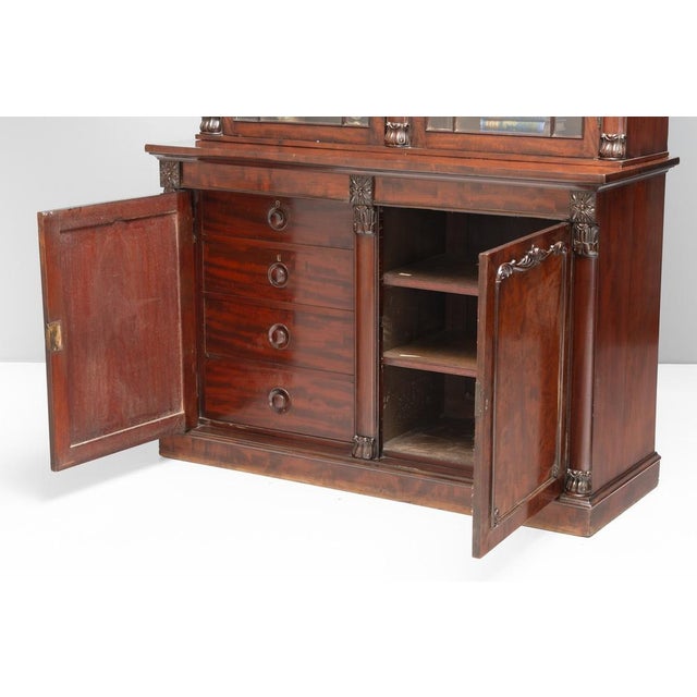 Large Mahogany Bookcase, 1830s For Sale - Image 14 of 17