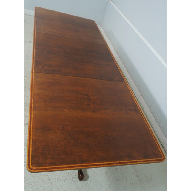 Larry Crossman Bench Made Mahogany Dining Room Table For Sale - Image 11 of 18