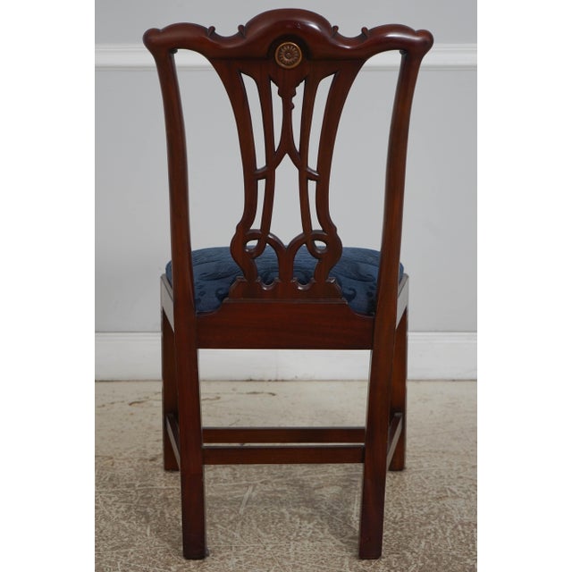 Maitland - Smith Pair of Maitland Smith Mahogany Dining Chairs For Sale - Image 4 of 18