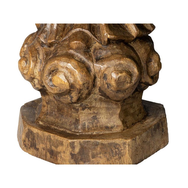 Religious Statue of Our Lady and Child, 20th Century, Wood For Sale - Image 11 of 12