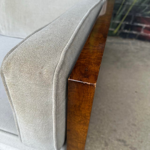 Milo Baughman for Thayer Coggin Burlwood Case Sofa Mid-Century Modern For Sale - Image 10 of 12