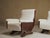 Pair of Italian 1960's modern walnut & boucle armchairs. Great condition. Beautiful Italian contemporary style....