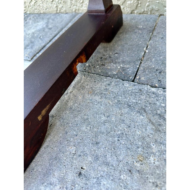 Vintage 20th Century Mahogany Wood Piano Bench With Storage For Sale - Image 10 of 12