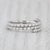 0.60ctw Diamond Wrap Coiled Band Bypass Ring 14k White Gold Flexible Size For Sale - Image 4 of 8