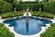 Vintage Cast Stone Centerpiece Fountain Featuring a Pan Flute Playing Putto on a Column For Sale - Image 11 of 12