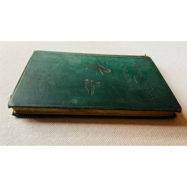 Kelly Green Antique Winnie-the-Pooh a.a. Milne, e.p. Dutton, 88th Edition 1933, Original Green Cloth, Ernest H. Shepard Illustrations, Nantucket Estate For Sale - Image 8 of 18