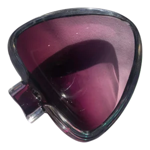 1970's Murano Purple Club Shaped Ashtray