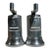 Vintage Perfex Cast Aluminum Salt & Pepper Mills – Hand-Crank Pair For Sale