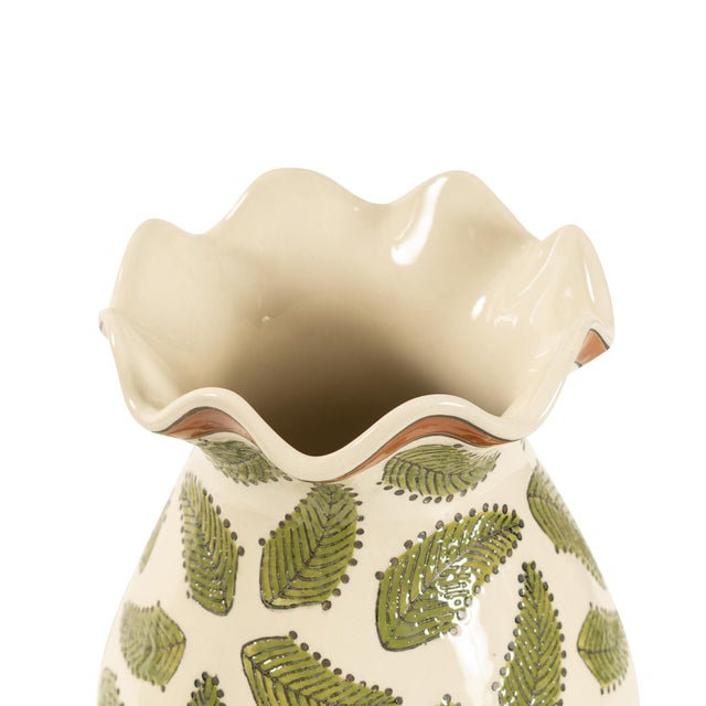2020s Darcy Ruffled Edge Vase For Sale - Image 5 of 9