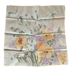 Vintage Vera Neumann Scarf Floral Textile Decor