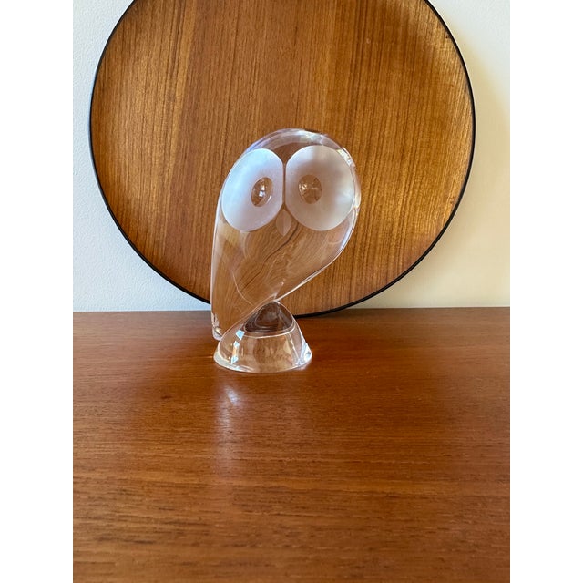 Steuben Glass Owl Designed by Donald Pollard For Sale - Image 10 of 10