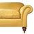 Mustard English Roll Arm Sofa With Waxed Linen Upholstery For Sale - Image 8 of 13