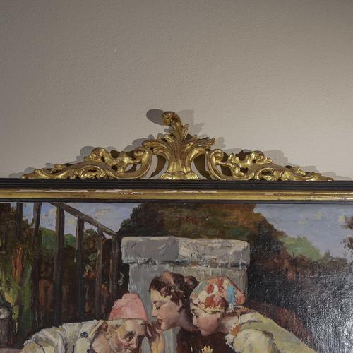 Neapolitan Scene, Oil on Canvas, Framed For Sale - Image 3 of 8