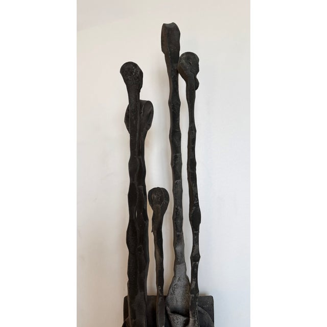 1970s Wrought Iron and Glass Sconces by Pozzebon. Italy, 1970s, Set of 3 For Sale - Image 5 of 14