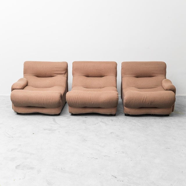 1970s Rezia Three-Seater Modular Sofa by Emilio Guarnacci for 1P, 1970s, Set of 3 For Sale - Image 5 of 14