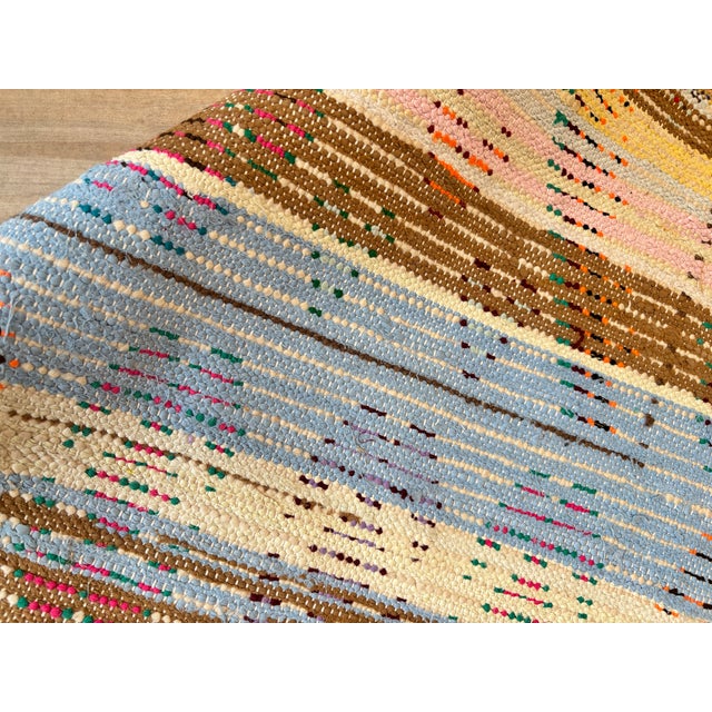 Vintage Moroccan Azilal Berber Boucherouite Rug For Sale - Image 13 of 16