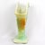 Vintage McCoy Pottery Grapes & Leaves Fan Vase 1940s Rustic Line Green Brown For Sale - Image 4 of 8