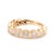 Metal Ladies 18k Yellow Gold 1.50ctw Bezel Set Half Eternity Band Ring, Size 6.5 For Sale - Image 7 of 8