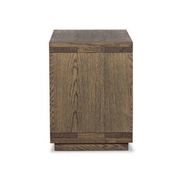 2020s Four Hands Warby Nightstand - Worn Oak Veneer For Sale - Image 5 of 11
