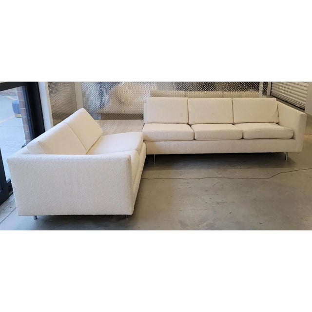 1960s Mid-Century Harvey Probber Style L-Sectional Sofa With Corner Table For Sale In Washington DC - Image 6 of 8