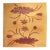 Zabihi Collection Modern Floral Orange Brown Oversize Tibetan Rug - 12'8" x 17'6" For Sale