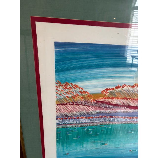 Large Framed Wall Art Signed by Artist For Sale - Image 4 of 9