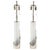 Frosted Glass and Chrome Lamps by Laurel - A Pair For Sale - Image 9 of 9