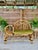 Mid-20th Century Restored Bent Rattan Telephone Settee With Smoked Glass Table For Sale - Image 10 of 12