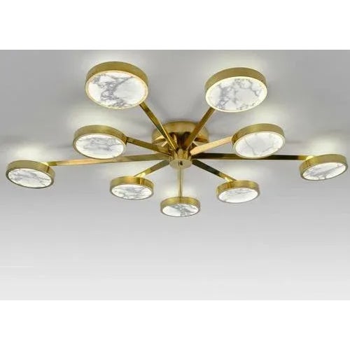 Constellation Asymmetrical Flush Chandelier by Silvio Piattelli For Sale - Image 4 of 13