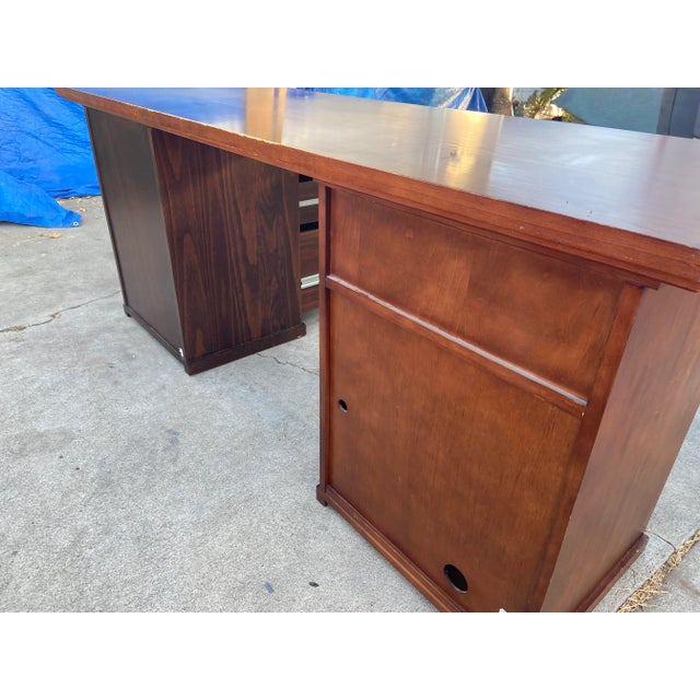 Wood Pottery Barn Bedford Desk For Sale - Image 7 of 12