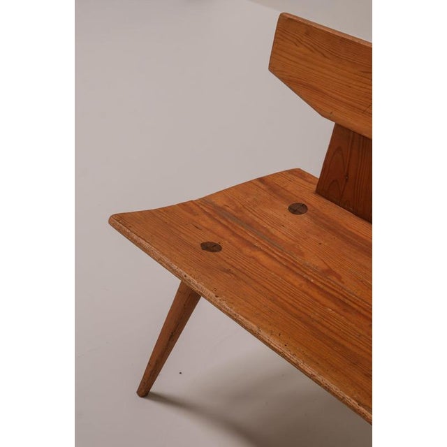 Pine Bench by Jacob Kielland Brandt for I. Christiansen, Denmark, 1960s For Sale - Image 11 of 14